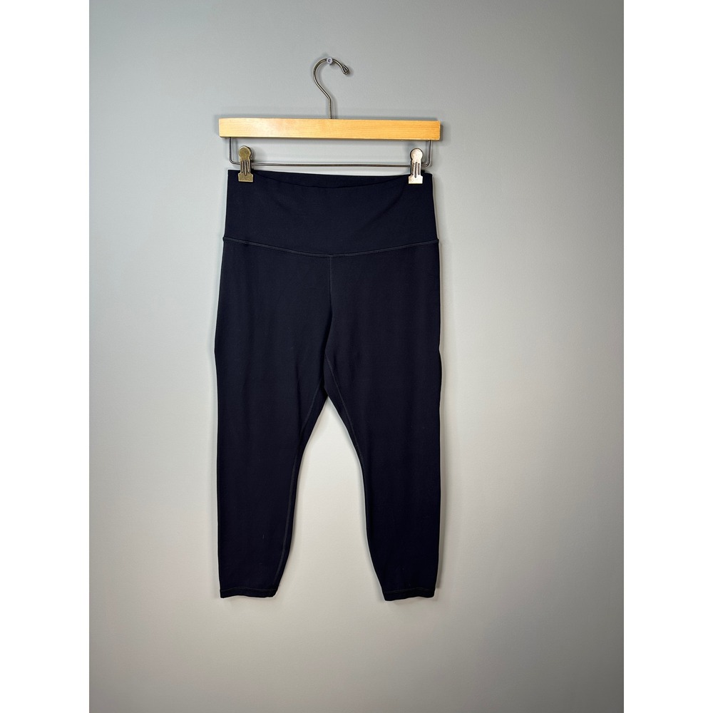 Athleta Transcend Mesh 7/8 Tight Womens L Black High Rise Leggings